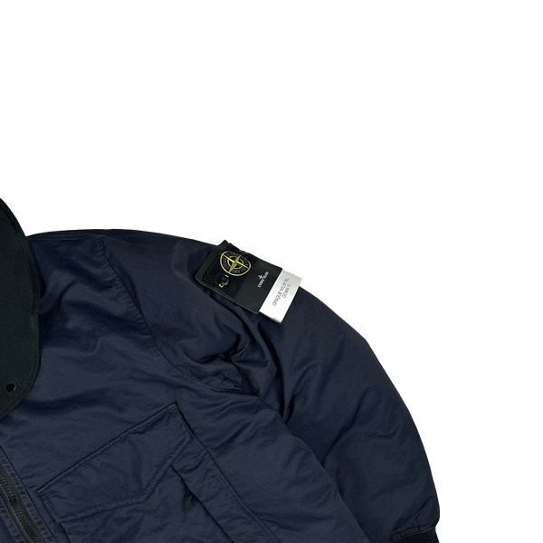 Stone Island 2022 Navy Opaque Nylon Twill Down-TC Bally Puffer Jacket - XXL