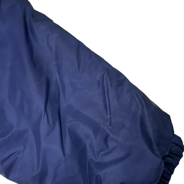 Prada Blue Reversible Triangle Tab Zipped Puffer Jacket - XL