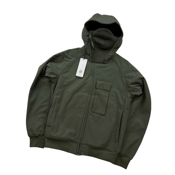 CP Company Khaki Face Mask Soft Shell Jacket  - XS