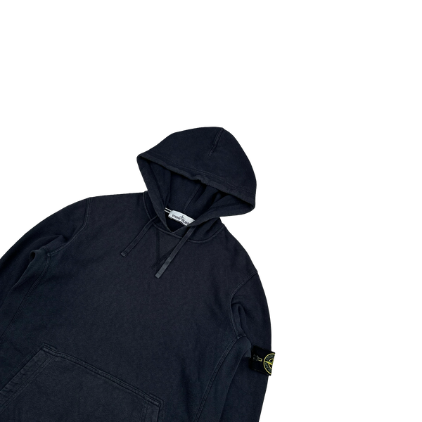 Stone Island 2017 Black Cotton Hoodie - Medium