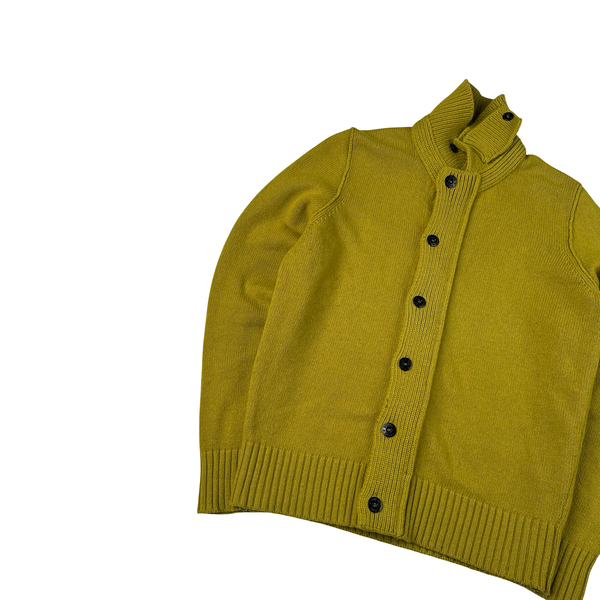 Stone Island 2011 Olive Wool High Neck Jumper - Medium