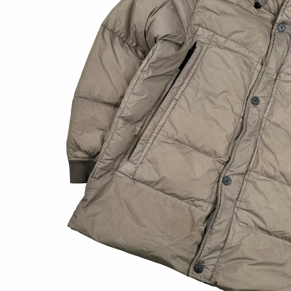 Stone Island 2016 Rosy Brown Crinkle Puffer Jacket - XL