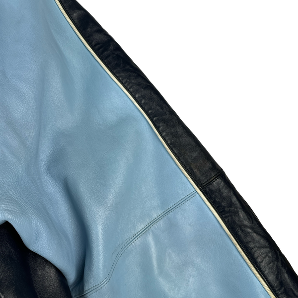 Avirex Classic Leather Spell out Bomber Jacket - XXL