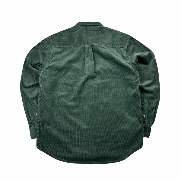Carhartt WIP Green Corduroy Buttoned Overshirt - Medium