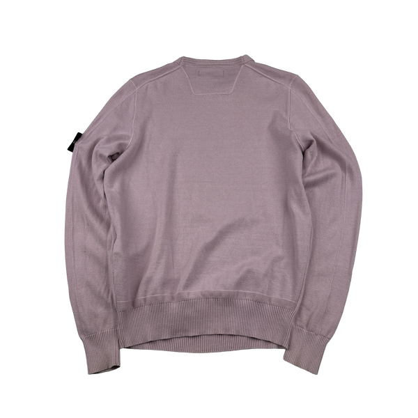 Stone Island 2017 Pink Cotton Lightweight Knit - Medium