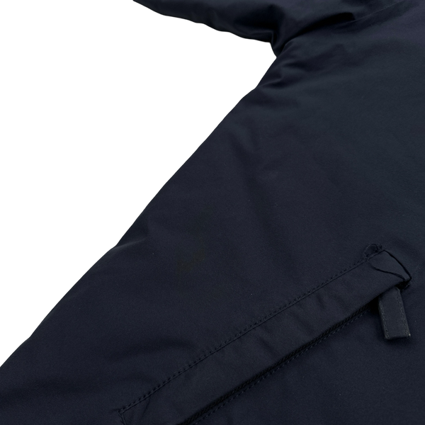 Prada Navy Nylon Red Label Long Jacket - XL