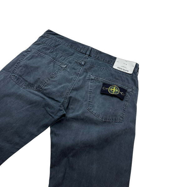 Stone Island 2015 Charcoal Brushed Cotton Trousers - 31"
