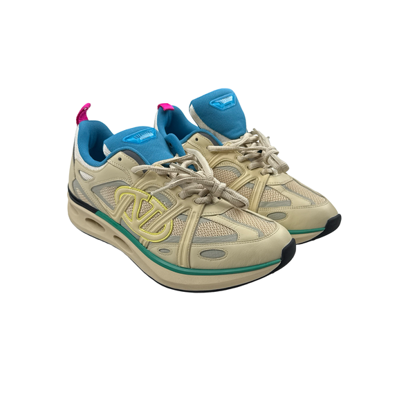 Valentino Easyjog Beige Trainers - UK 9.5