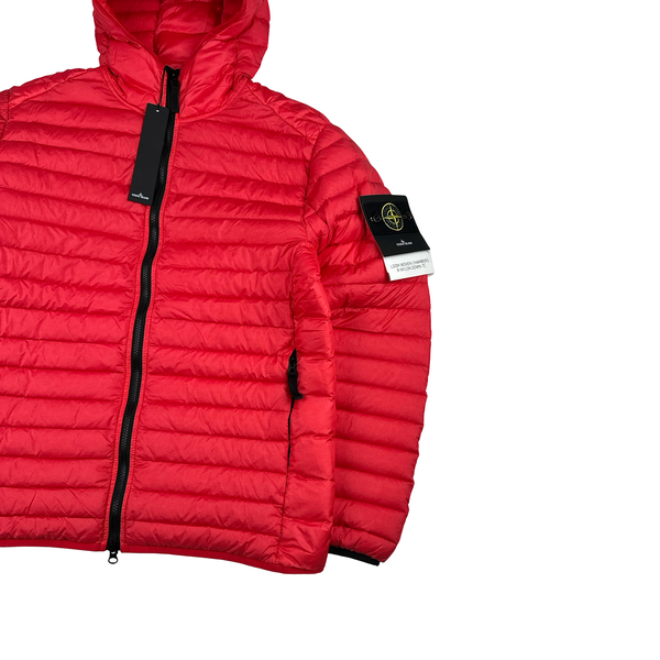 Stone Island 2022 Red Loom Woven R Nylon Down TC Puffer - Medium