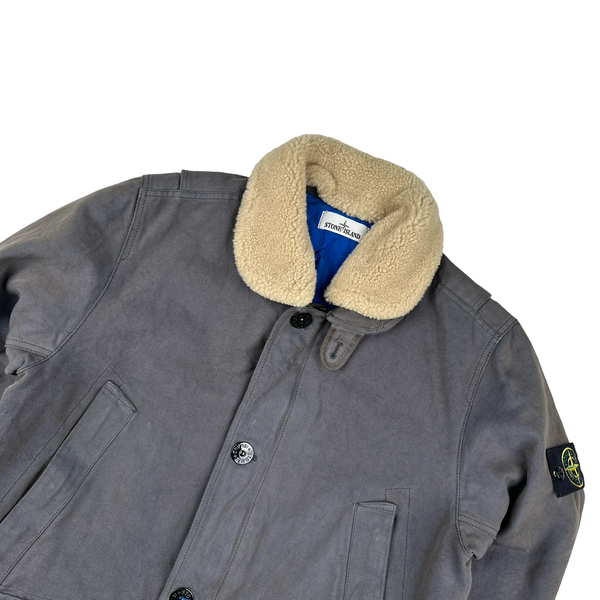 Stone Island 2015 Panama HT Dark Grey Trench Coat - Large