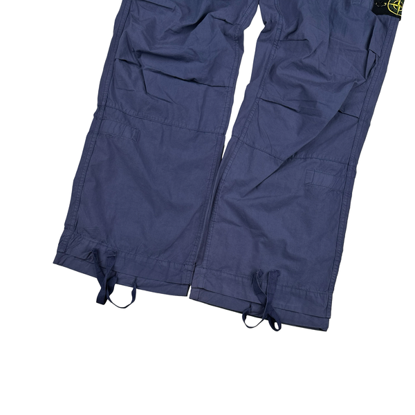 Stone Island Blue 2010 Cotton Cargo Trousers - Large