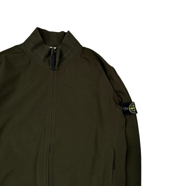 Stone Island 2011 Khaki Fleece Lined Soft Shell Jacket - 3XL