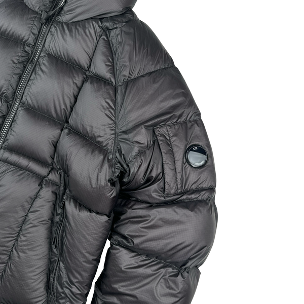 CP Company Black Down Filled DD Shell Lens Viewer Puffer Jacket - XL
