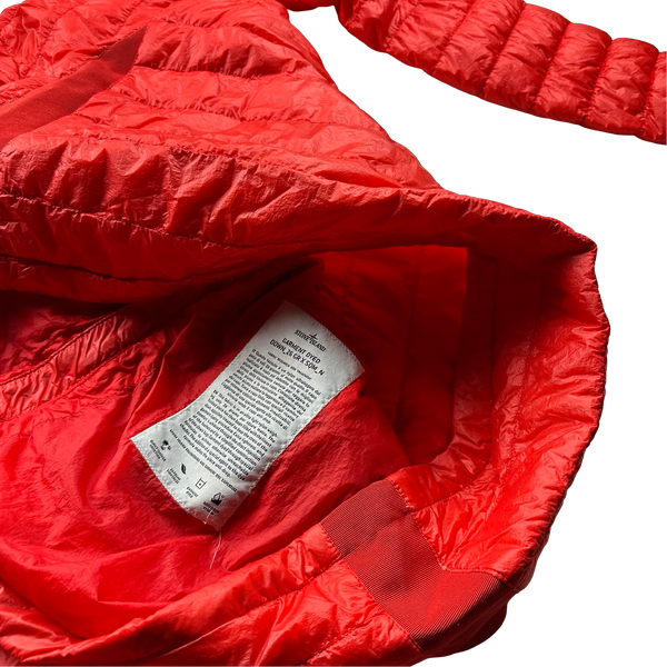 Stone Island Red Garment Dyed Down Filled Packable Jacket - 3XL