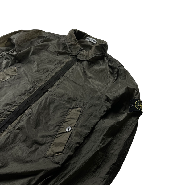 Stone Island 2006 Khaki Paul Harvey Lightweight Nylon Jacket - Large