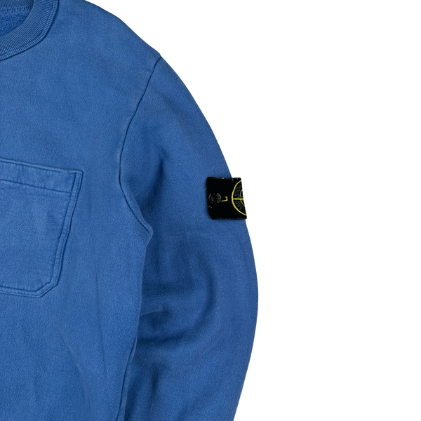 Stone Island Blue Chest Pocket Cotton 2011 Crewneck Jumper - XL