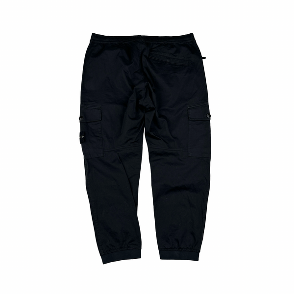 Stone Island Re T Black Cargo Trousers - XXL