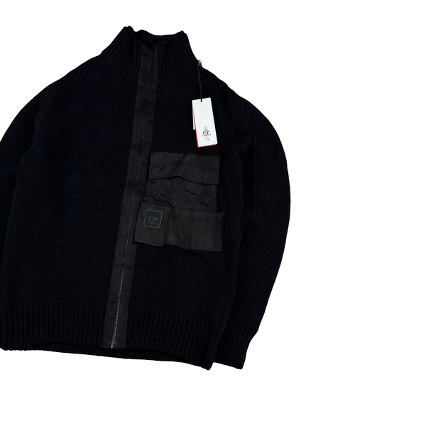 CP Company Heavyweight Zipped Knit Metropolis Jumper - Large