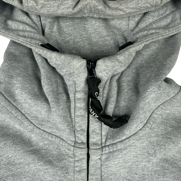 CP Company Grey Cotton Goggle Hoodie - XL