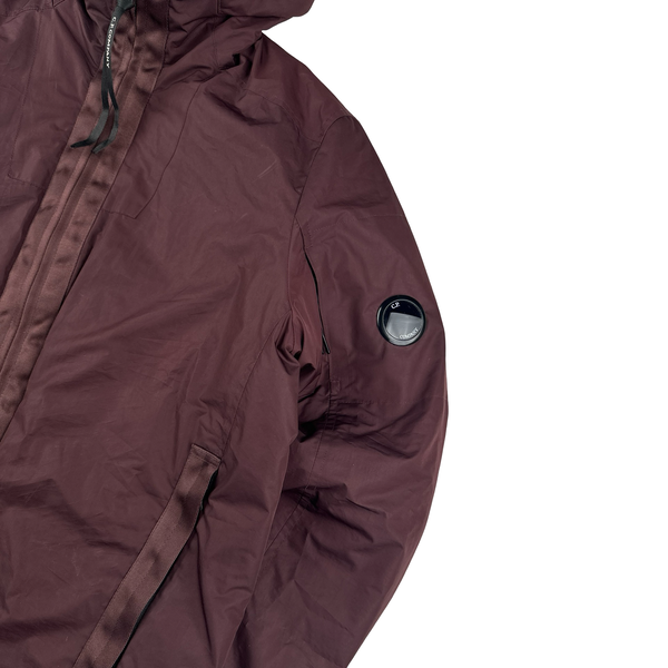CP Company Burgundy Micro M Down Filled Jacket - Medium