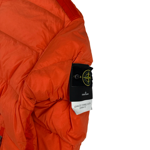 Stone Island 2023 Orange Seamless Tunnel Nylon Down TC - XXL