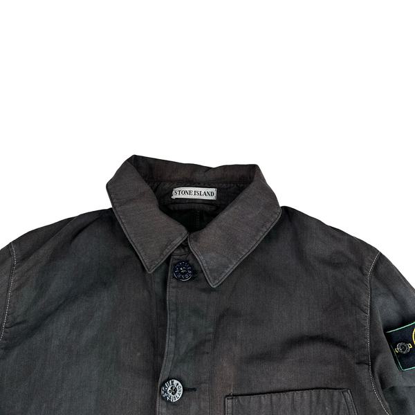 Stone Island 1999 Vintage Cotton Collared Jacket - Medium