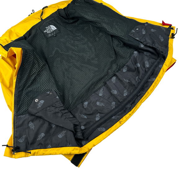 North Face Vintage Yellow/Red Gore-Tex Mountain Ski Waterproof Jacket - Small