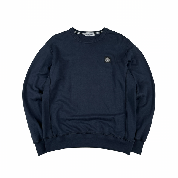 Stone Island 2012 Navy Patch Crewneck Jumper - XXL