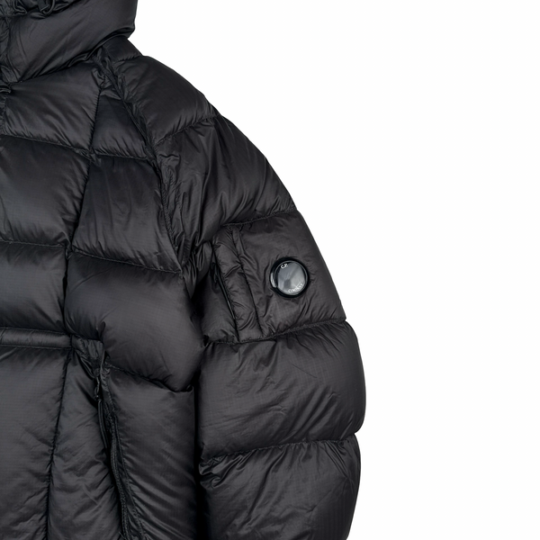 CP Company Black Down Filled DD Shell Lens View Puffer Jacket - XXL