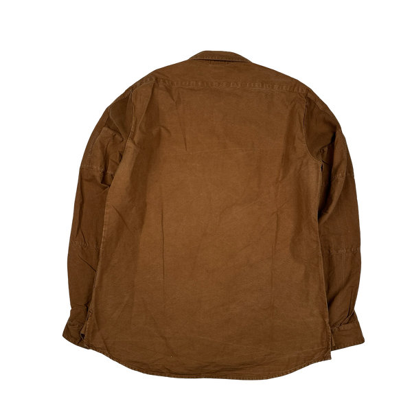 Stone Island 2012 Shadow Project Brown Cotton Buttoned Shirt - XL