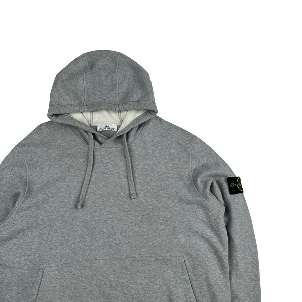 Stone Island 2022 Grey Pullover Cotton Hoodie - XXL