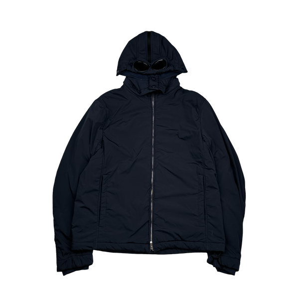 CP Company Navy Fleece Lined Nycra Stretch Goggle Jacket - 3XL