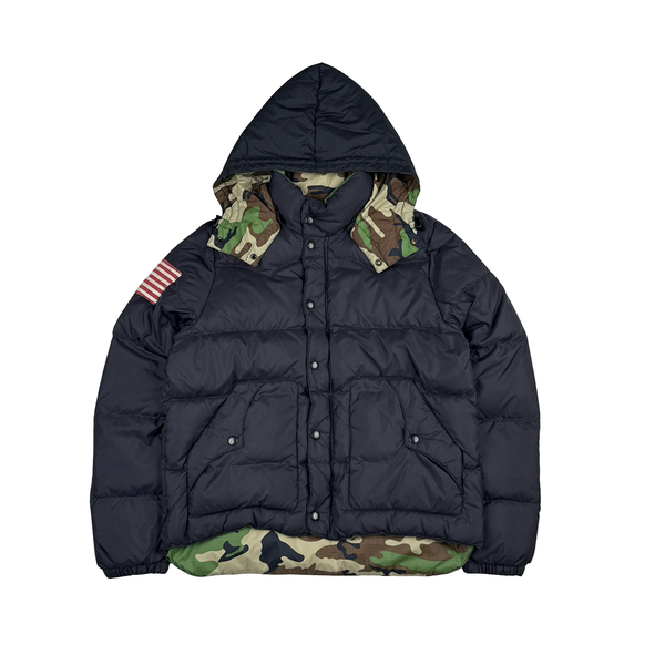 Ralph Lauren Denim Supply Camo Lining Nylon Down Filled Jacket - Large