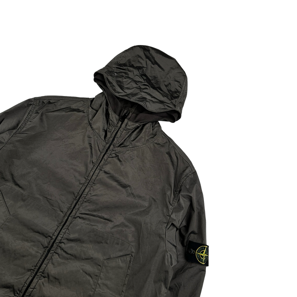 Stone Island 2005 Brown Velvet Lined Shimmer Jacket - Large