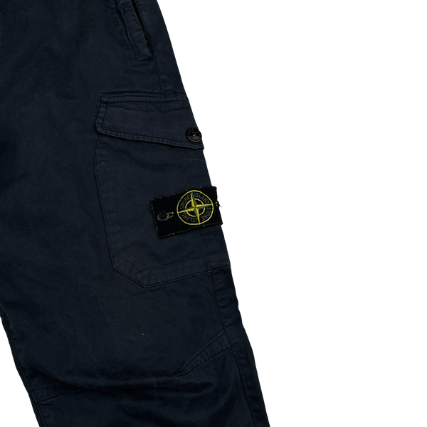 Stone Island 2020 Navy RE-T Cargo Trousers - 32"