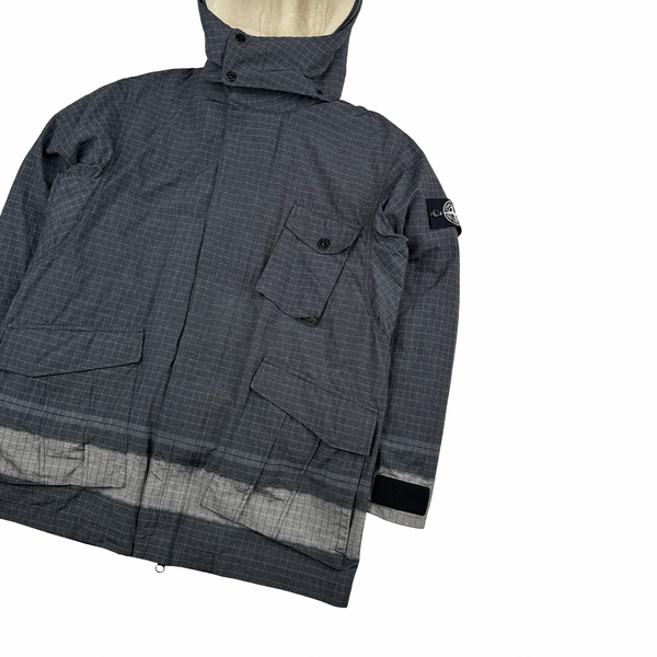 Stone Island Reflective Ripstop Chine Parka Jacket - Large