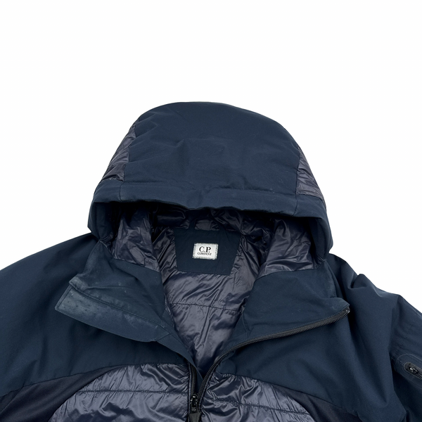 CP Company Navy Padded Pro Tek Lens View Jacket - XL
