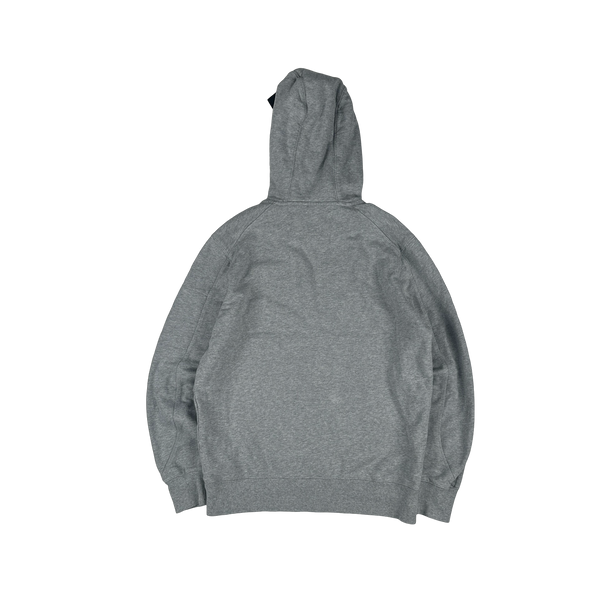 CP Company Grey Cotton Lens Viewer Pullover Hoodie - Medium