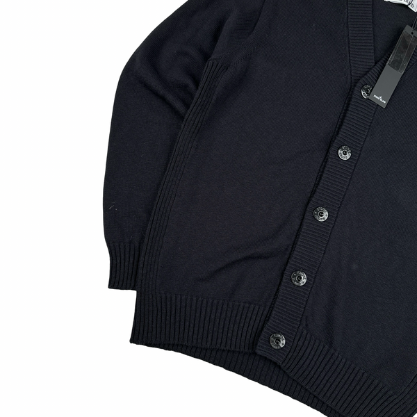 Stone Island 2022 Black Knitted Buttoned Cardigan Jumper - Large