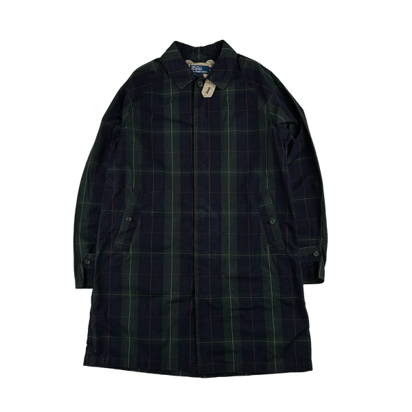 Ralph Lauren Plaid Cotton Long Jacket - Medium