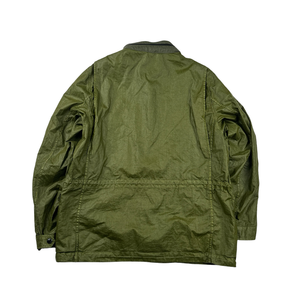 CP Company Alligator Green Lino Wax Jacket - 3XL – Mat's Island