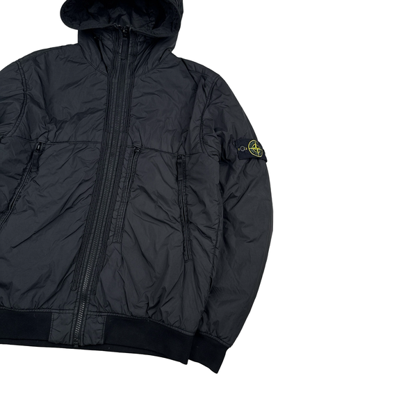 Stone Island 2019 Black Crinkle Reps NY Jacket - XL