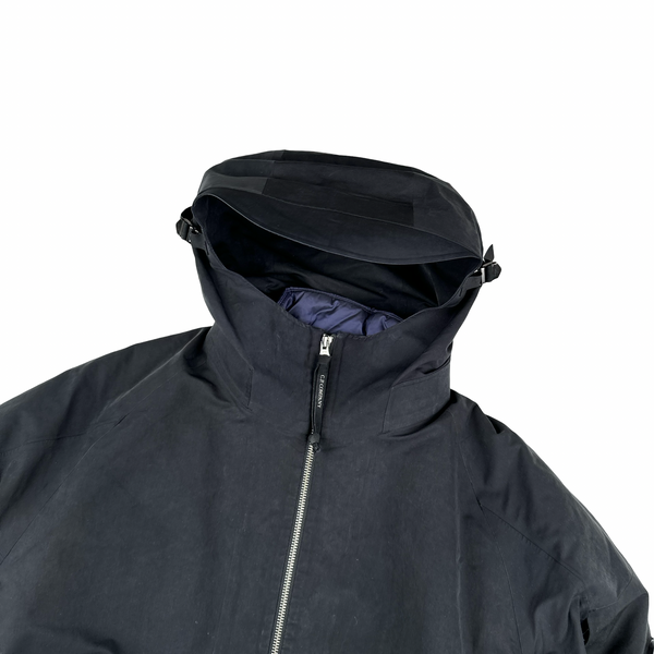CP Company Navy Vulcan Zip Up Hooded Down Lined Jacket - XL