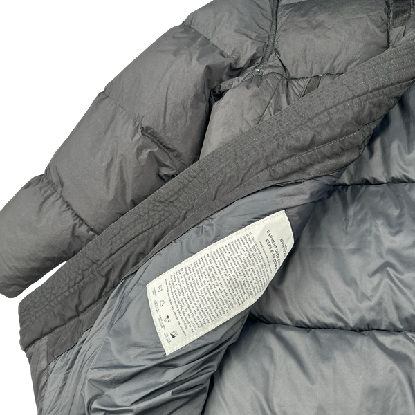 Stone Island 2023 Black Garment Dyed Crinkle Reps Down Puffer - Small