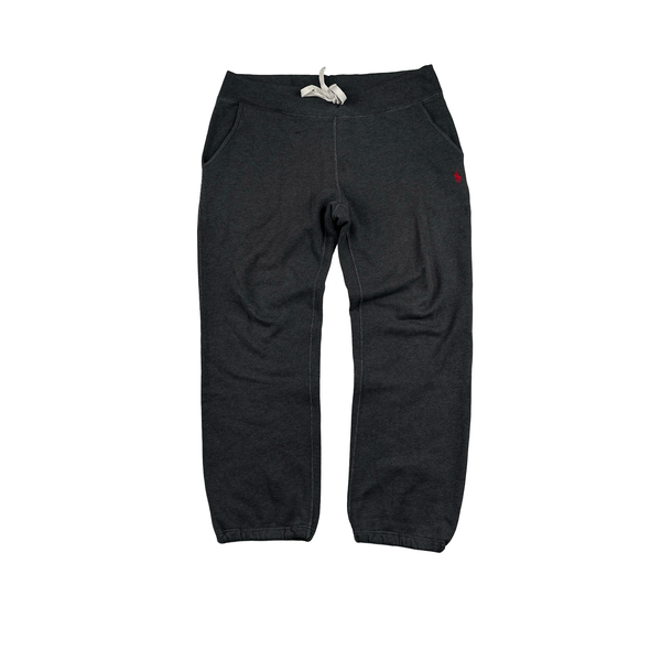 Ralph Lauren Dark Grey Zipped Hoodie Tracksuit Set - Medium