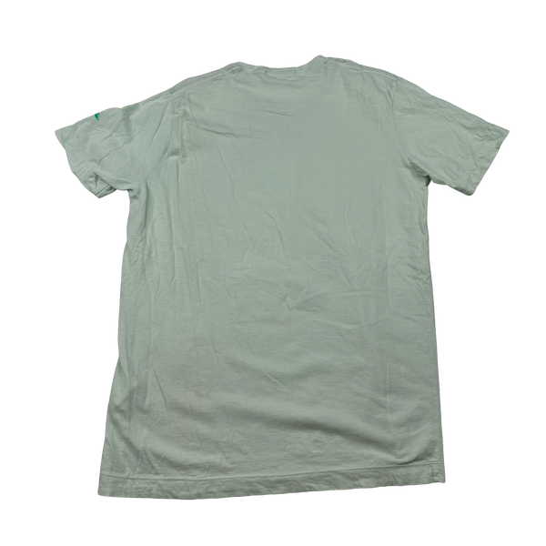 Stone Island 2010 Pixelated Green Cotton Graphic T Shirt - Large