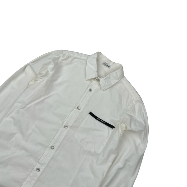 Stone Island 2009 White Cotton Shirt - Small