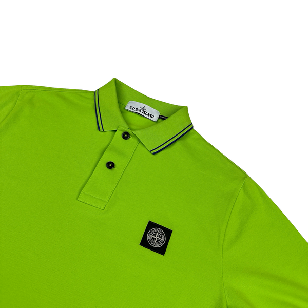 Stone Island 2018 Green Polo Top - Large