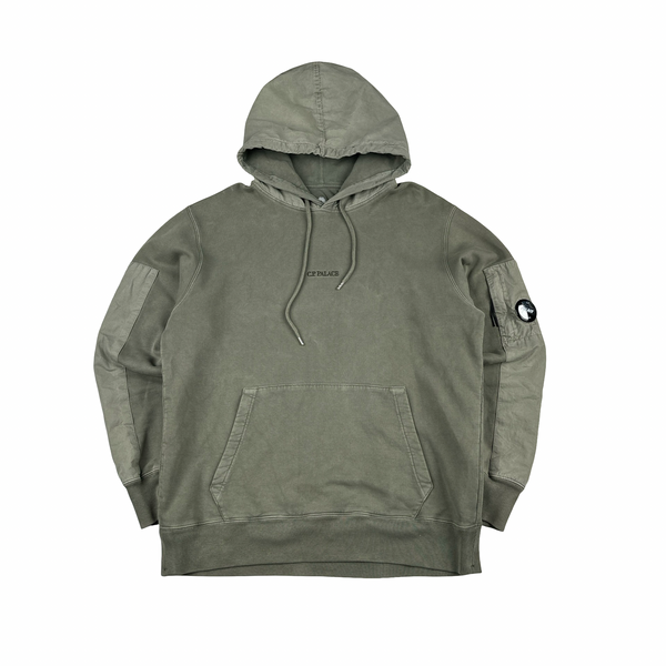 ピ*ス様 CP COMPANY HOODIE CP Company x Palace Washed Green Spellout Lens View Hoodie - Large