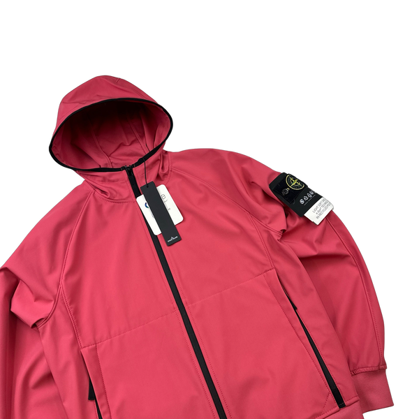 Stone Island 2023 Pink Soft Shell R eDye Technology Jacket - Small